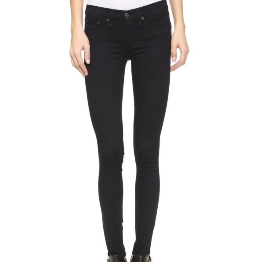 Rag & Bone Midnight Wash Stretch Skinny Legging Jeans Denim Size 27